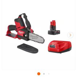 Milwaukee 12 Volt Chainsaw With 4.0 Batteryandcharger
