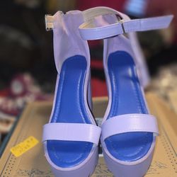 Purple Ankle Heels 