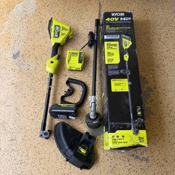 RYOBI 40V HP Brushless 16 in. Cordless Carbon Fiber Shaft Attachment Capable String Trimmer with 4.0 Ah Battery and Charger