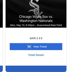 4 White Sox (Double Header Tomorrow) Lower Level