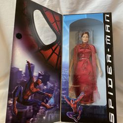 2001 Marvel Collector Spiderman 12 inch  Mary Jane Doll Collector Series Toy Biz