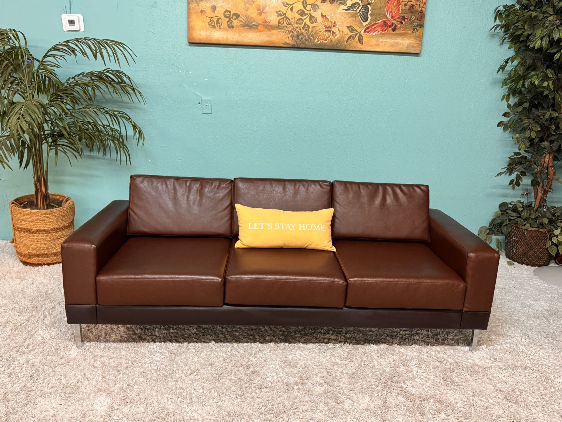 Nice Brown Leather Couch