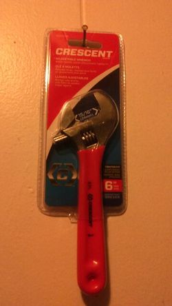 Crescent adjustable wrench with a 6 inch cushion handle