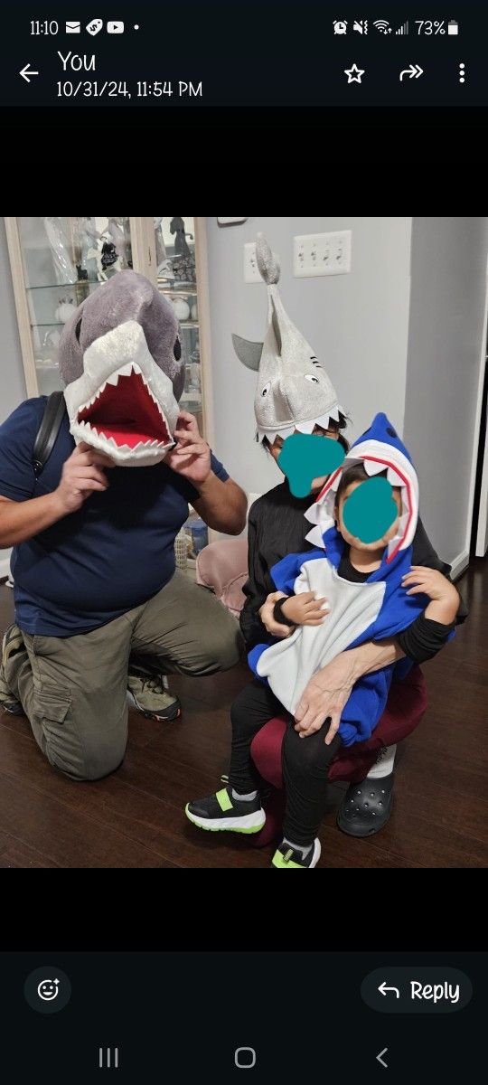 Shark Costumes For Group Of 3