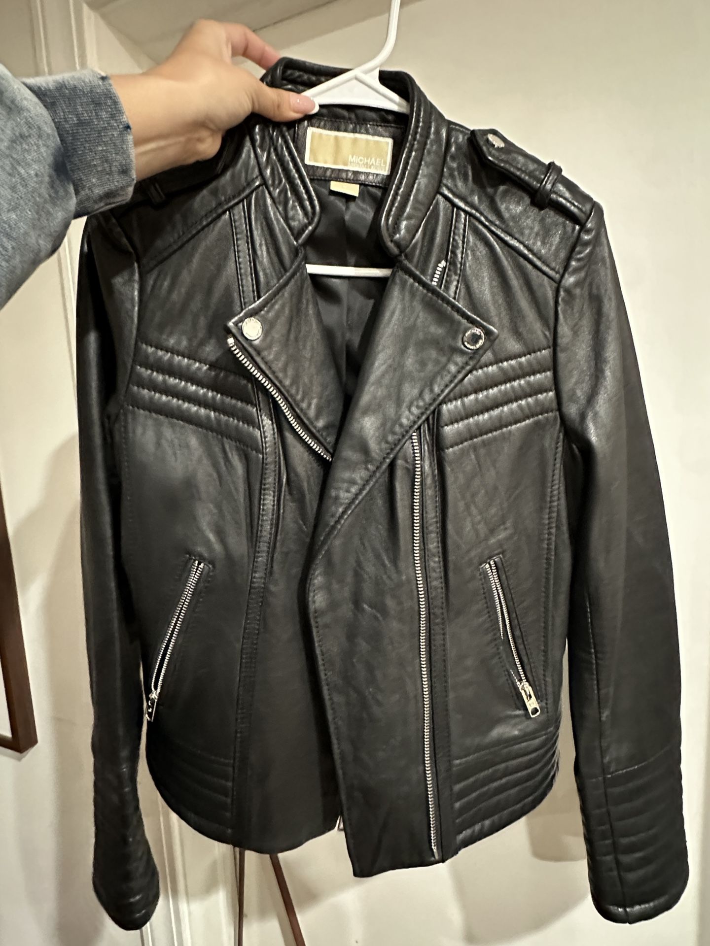Michael Kors Biker Leather Jacket