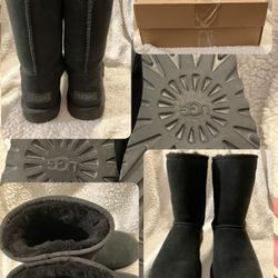Black Uggs Suede Boots