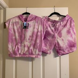 Tie Dye Shorts Set