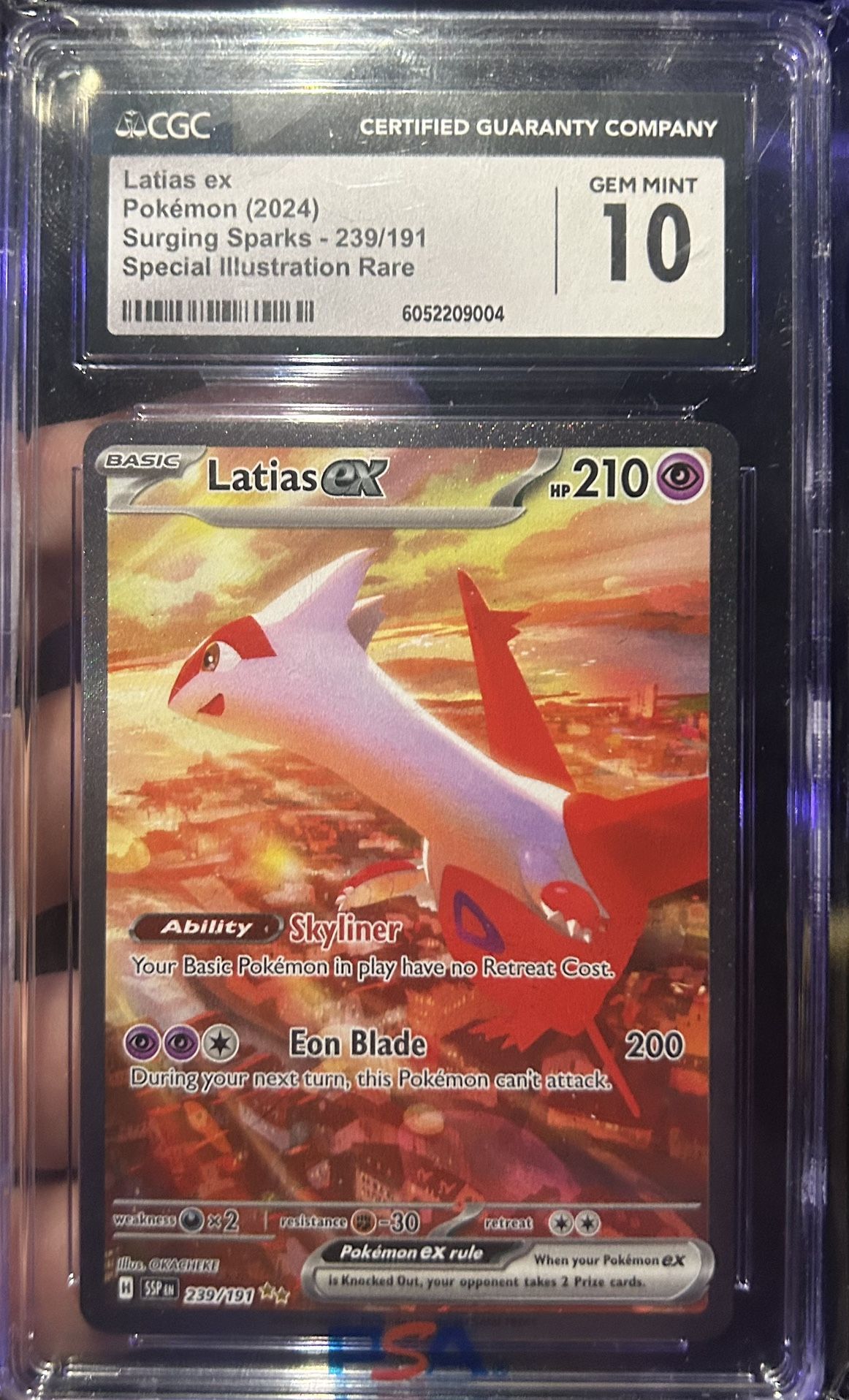 2024 Pokémon Surging Sparks Latias EX SIR CGC 10