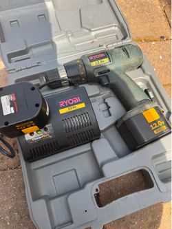 Ryobi 12V Charger, Case & 2 Batteries