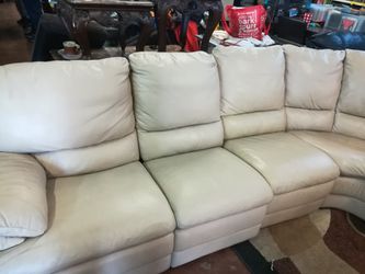 leather sectional recliner