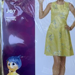 Inside Out 2 Joy Costume (Adult Size Small 4-6) – Brand New, Never Used
