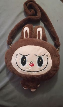 Plush Bunny Character Crossbody Bag