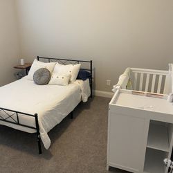 Full Size Bed/Mattress and Iron Frame! 