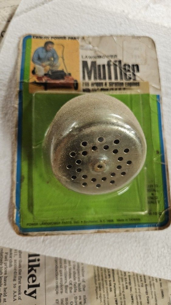New Old Stock new vintage lawn mower muffler briggs