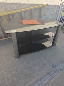 Glass TV stand