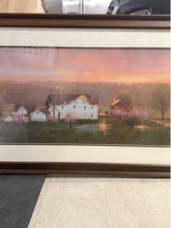 Large framed print