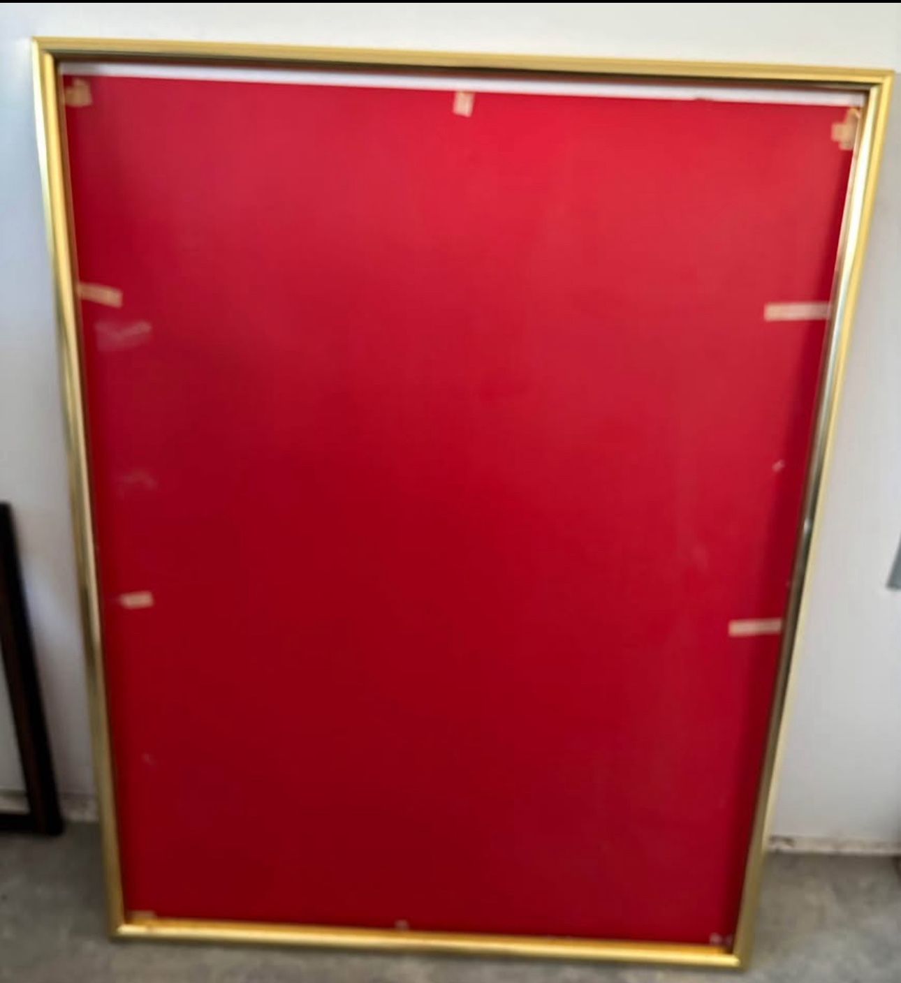 Frame metal gold wall picture without glass or backing sturdy Halloween