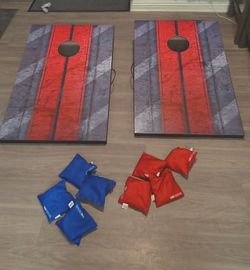 Corn hole set up
