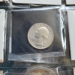 One Proof Silver Bicentennial Quarter Still In Mint Wrap And One Circulated But MS SF Mint Bicentennial 
