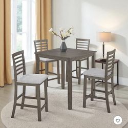 5 Piece Counter Height Dining Table Set