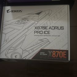 aorus x870E pro ice motherboard