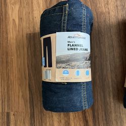 Men’s Flannel Lined Jeans Size 40x32