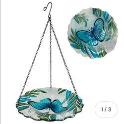Glass Bird Bath