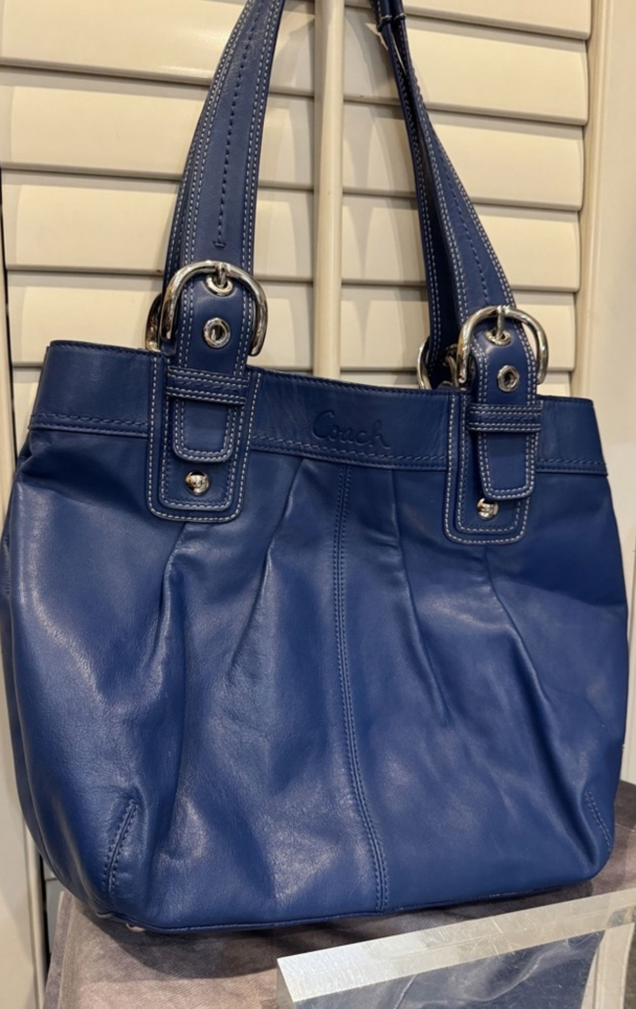 Coach Soho Pleated Leather Shoulder Bag
