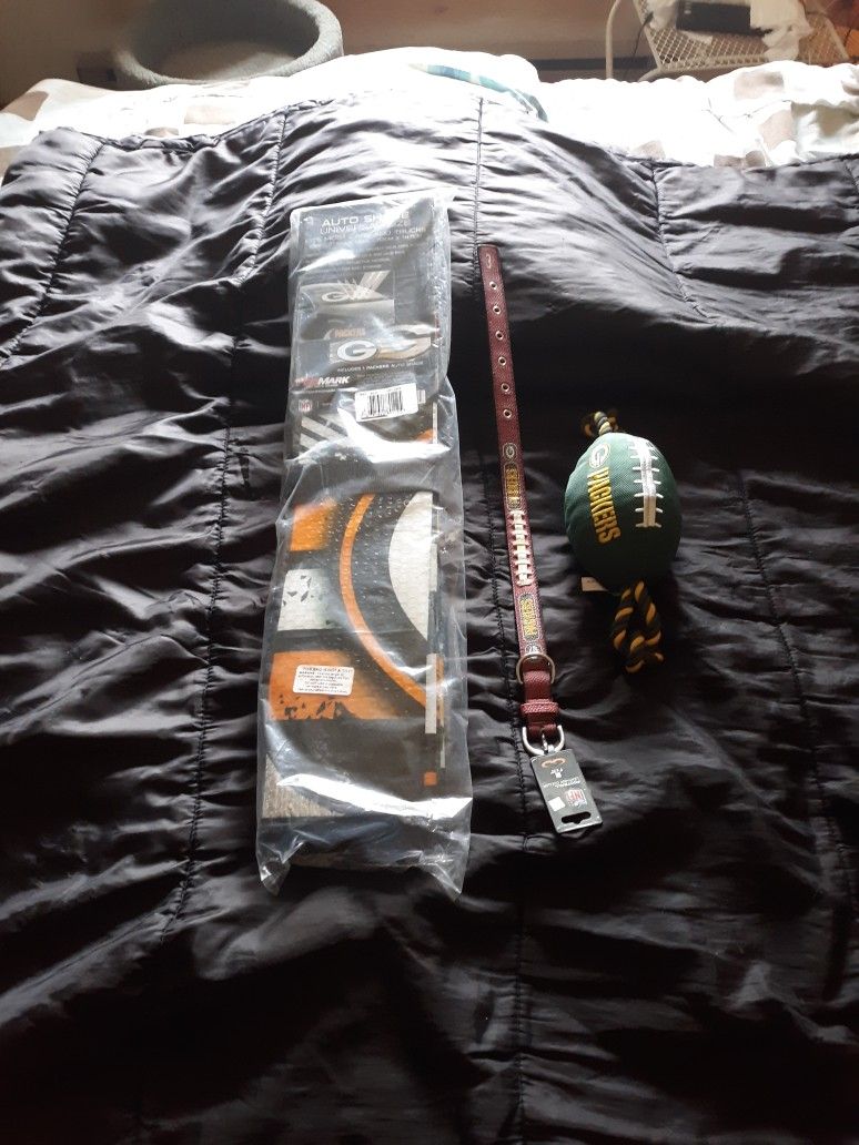 Packers New Dog Collar,chew proof football ,sunshield