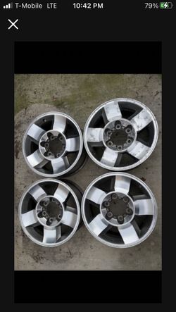4 —- 16x7.5 6x139.7 6x5.5 Stock Fj Cruiser Lexus TRD Tacoma Lexus GX470 4Runner Yukon Tahoe Tundra Rims Wheels!!!!!!!!!!!!!!