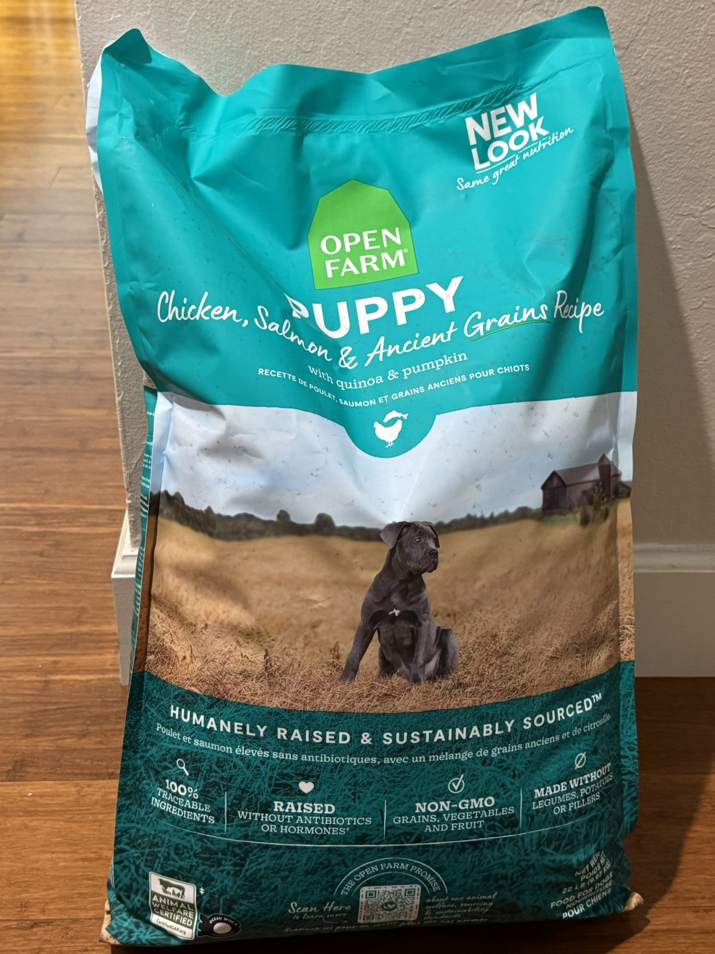 Open Farm Puppy Dog Food 22 Lbs. Bag - Brand New, Never Opened.