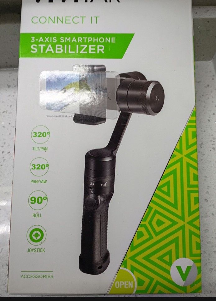 Smartphone Stabilizer, Vlogging Gear, Podcaster, Video Stabilizer, Phone Gimbal, Tripod, 3-Axis Stabilizer