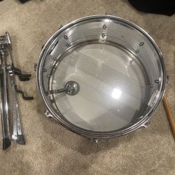 Snare Drum Set Including ST100010 Stand, Sticks, Snare Drum, Traveling Bag, Remo 10 Inch Practice Pad