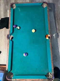 Mini Pool Table with Billiard Balls