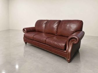 Ethan Allen Leather Sofa