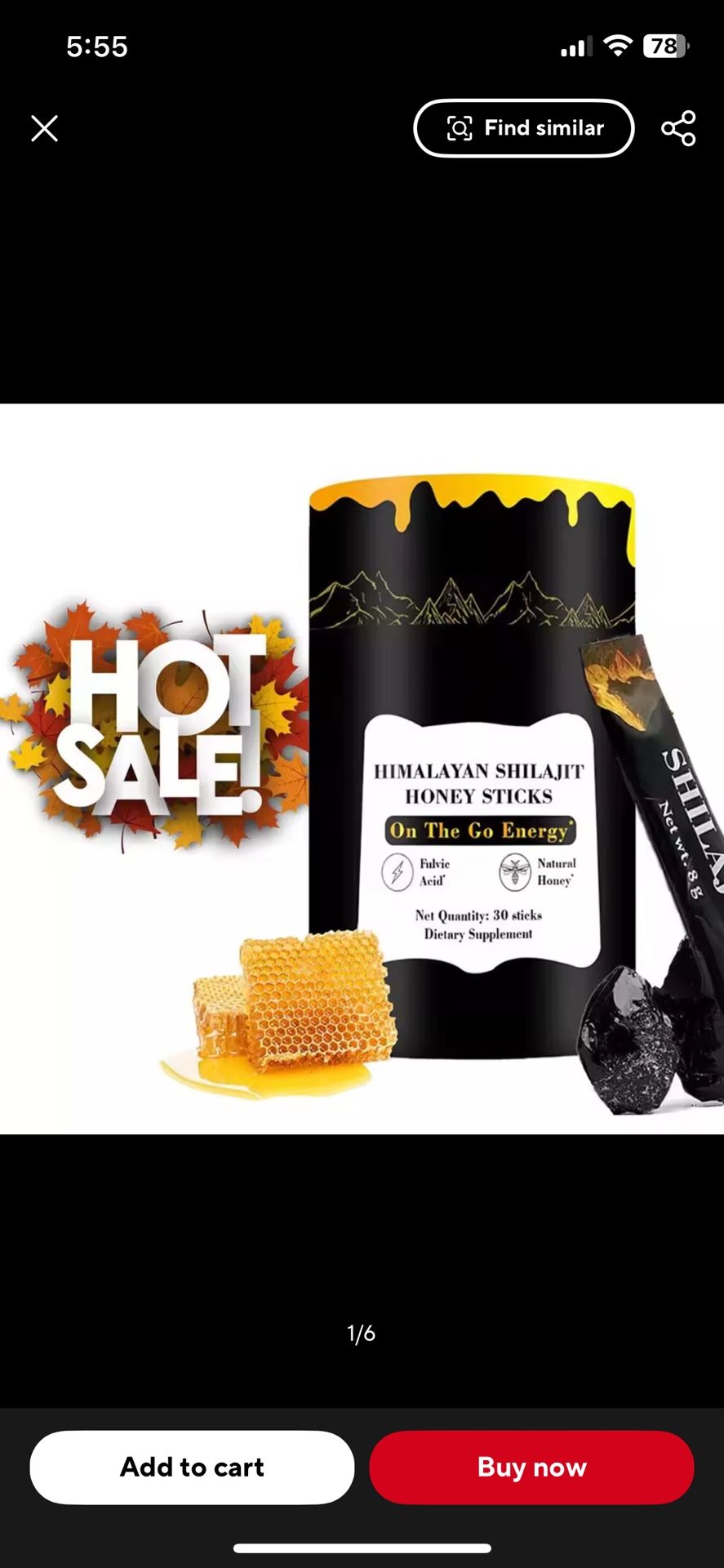Himalayan, honey sticks Shilajit