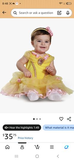 Princess belle costume baby
