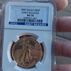 VINTAGE GOLD EAGLE PURE GOLD COIN $5700