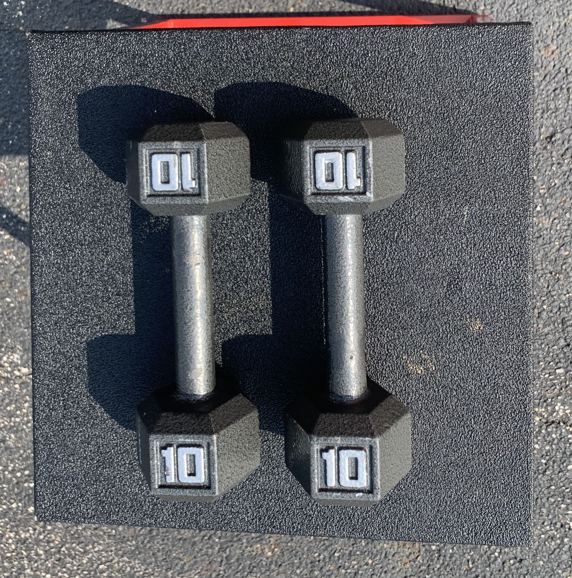 Steel Set of 10LBS Dumbbells