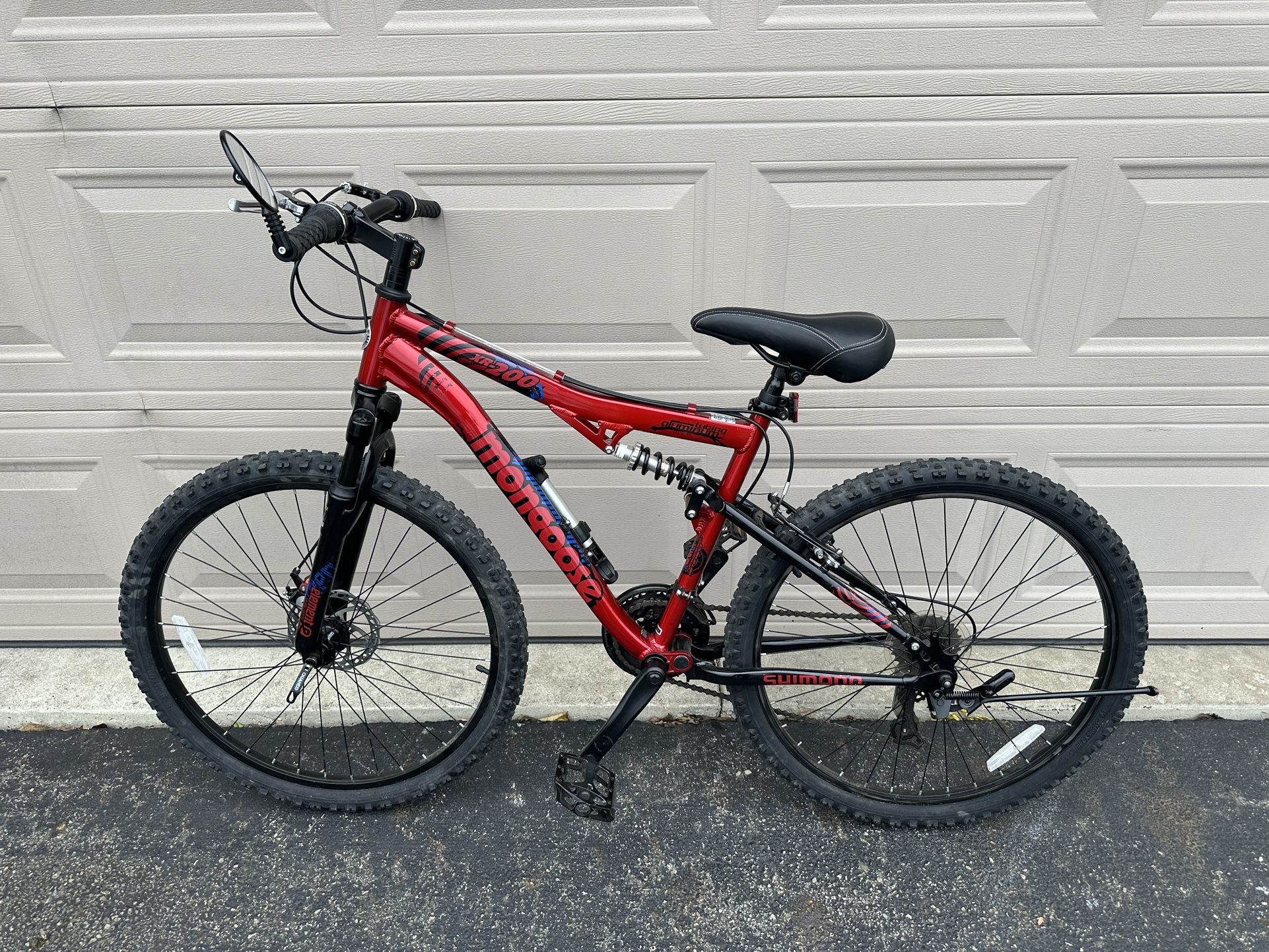 Mongoose XR200 26” Aluminum Full Suspension Performance Mountain Bike