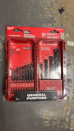 Milwaukee drill bit set 21 pcs