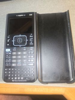 Texas Instruments TI-Nspire CX CAS graphing calculator with sliding cover, a helpful tool for advanced math and science coursework. Normal surface wea