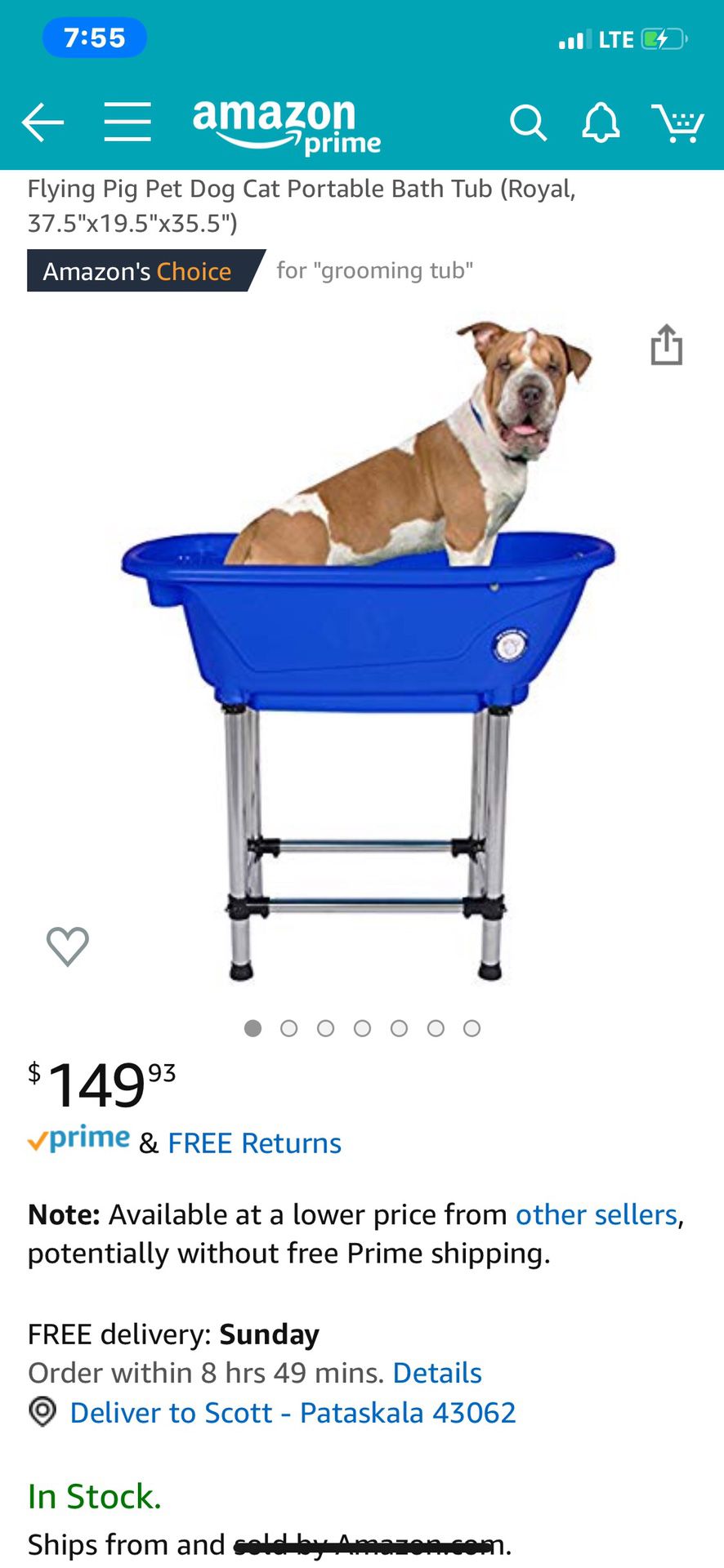 BRAND NEW DOG 🐶 OR CAT 🐈 BATHING OR GROOMING TUB.