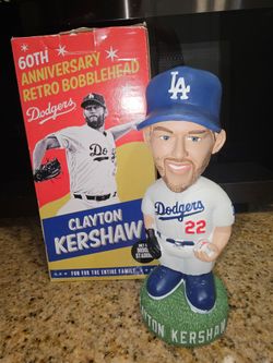 Clayton Kershaw Los Angeles Dodgers Retro bobblehead, New