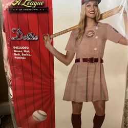 Woman's A league of their own Dottie costume size large 12/14.