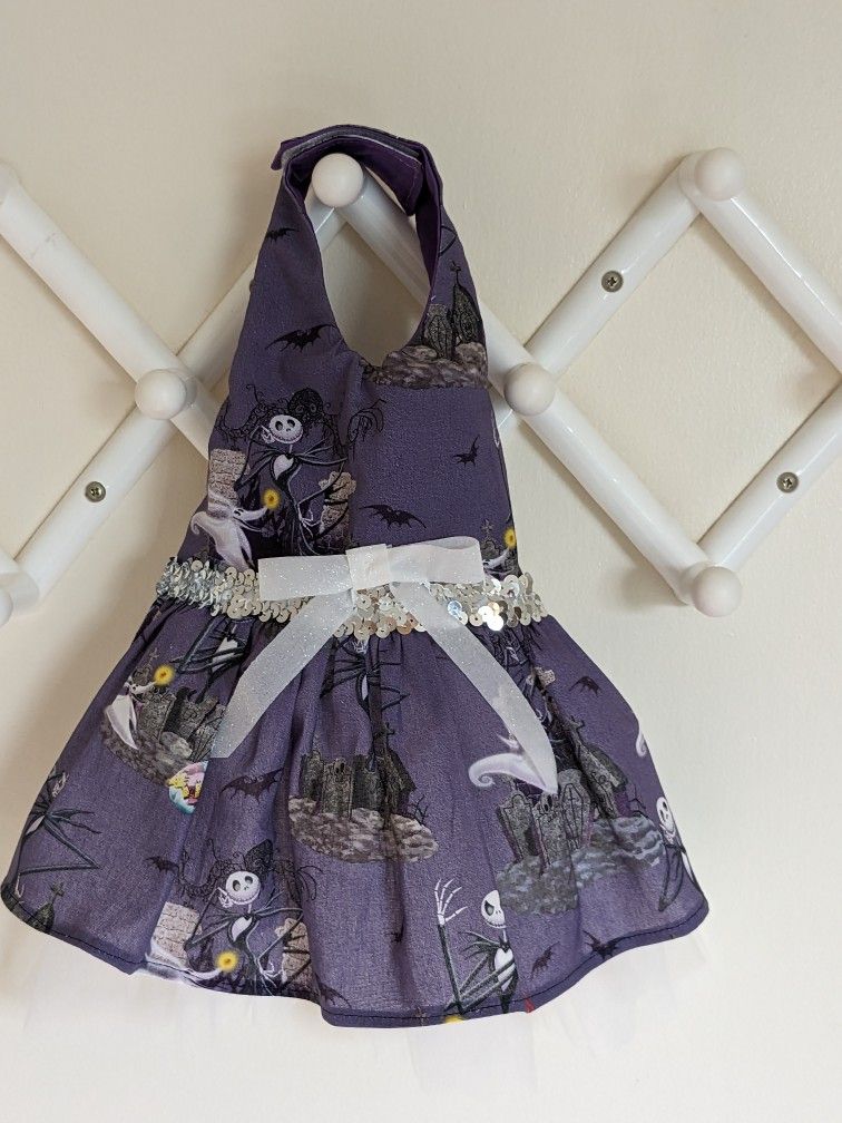 Handmade Halloween Nightmare Before Christmas Dog Dress