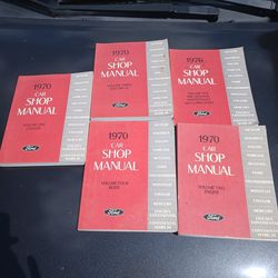 Car Shop Manuals 1970 Ford Books USA