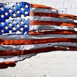 American flag alluminum