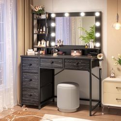 EnHomee Vanity Desk with Mirror