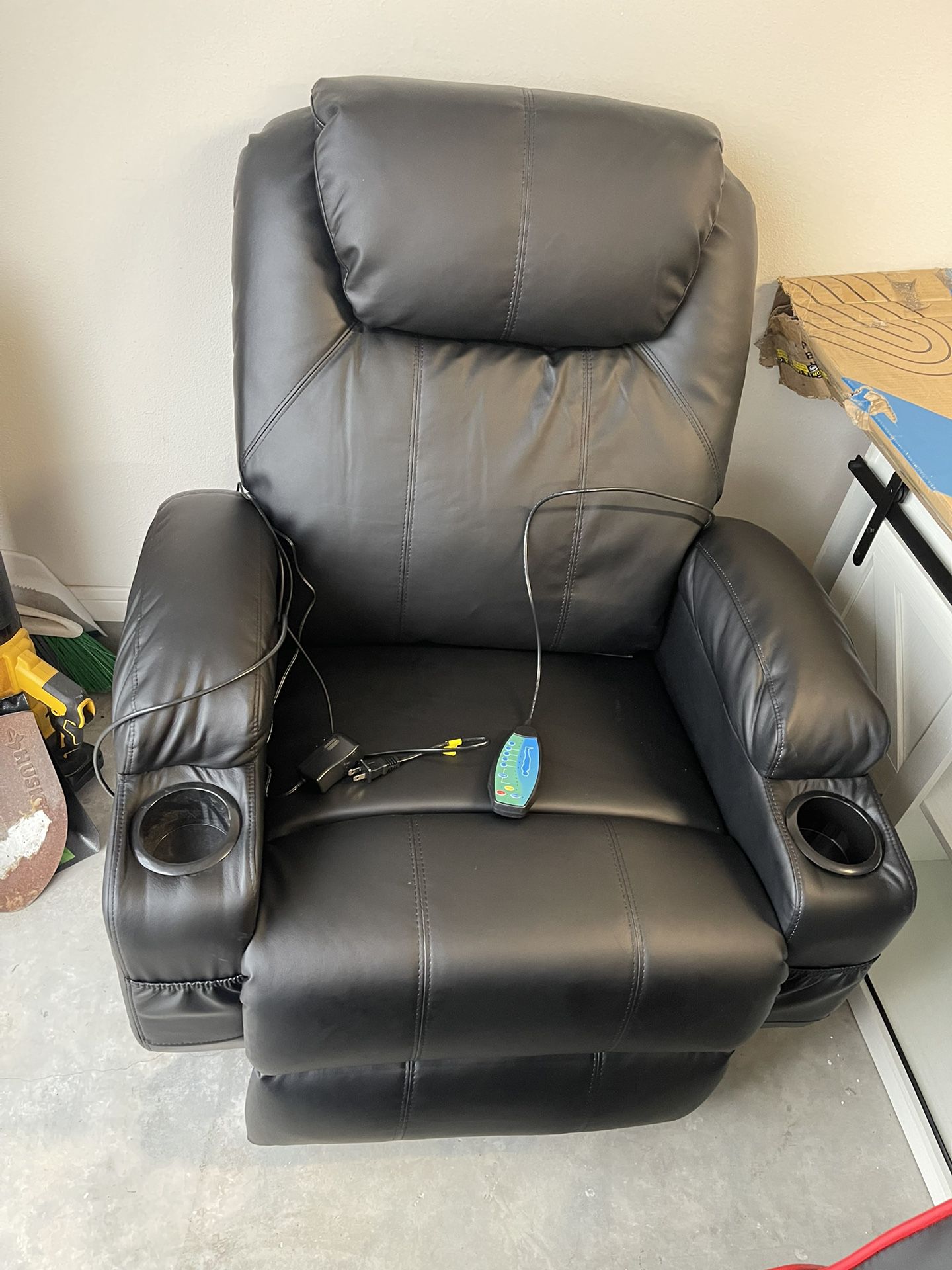 electric recline massage sofa